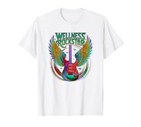 Equipo WELLNESS ROCKSTAR Fitness Squad P.E Gym Teacher Crew Camiseta
