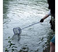 Equipos de malla de ángulo retráctil Telescopic, 45,28 pulgadas, mango extensible, ligero Landing for Trout Bass and Catfish, Portable Net for Hiking Kayak Boat Lake and Saltwater
