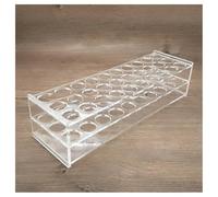 Equipos y suministros de laboratorio 1 soporte for tubos de centrífuga vidrio orgánico transparente, almacenamiento, tamaño del orificio: 13/16/19/21/26/31 mm, consumible laboratorio