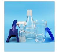 Equipos y suministros de laboratorio Aparato de vacío 250 ml con tubo goma, núcleo arena vidrio, unidad disolvente, equipo laboratorio