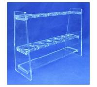 Equipos y suministros de laboratorio Gradilla for tubos colorimétricos de vidrio orgánico 100 ml x 6 unidades