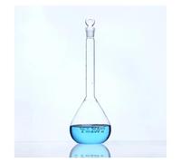 Equipos y suministros de laboratorio Matraz volumétrico de vidrio transparente/marrón (paquete 2)