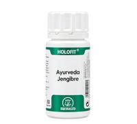 Equisalud Ayurveda Jengibre | Extracto 5% Gingeroles | 50 Cápsulas | Con vitaminas A y C que contribuyen al funcionamiento normal del sistema inmunitario