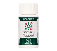 Equisalud Holofit Gamer’s Support 50 Cápsulas | Focus y Energía para Gaming | Cafeína de Acción Prolongada + EnXtra® + Ginseng Americano | Concentración y Rendimiento Mental