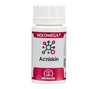 Equisalud Holomega Acniskin | Zinc y Vitamina A para el Mantenimiento de la Piel | Con N-Acetilcisteína, Coenzima Q10, Selenio y Ácido Lipoico | 50 Cápsulas