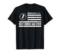 Equitación Equitación Ecuestre Bandera Americana de Estados Unidos Patriótica Camiseta