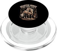 Equitación Fast Strong Leal Diseño Quarter Horse PopSockets PopGrip para MagSafe