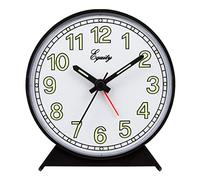 Equity by La Crosse 14077 - Reloj Despertador analógico con Pilas, Color Negro