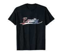 Equity Patriotic American Red White and Blue US Camiseta