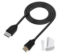 Equiyoal Adaptador para Wii a HDMI Cable Convertidor para Wii a HDMI Video Converter Full HD 1080P/720P para W-II Display Modes 720P NTSC para Monitor Projector TV, Integrado y diseño de Cable HDMI