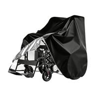 EQULIUS Funda impermeable para silla de ruedas, funda protectora para silla de ruedas, protección contra la lluvia, funda para sillas de ruedas eléctricas, funda Oxford resistente al viento para