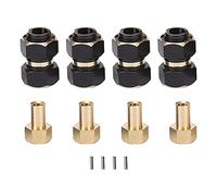 equlup 4PCS RC Hex Hub, 10mm Brass Wheels Hex Hub RC Crawler Extension Drive Adapter for Traxxas 4m 1/18 RC Crawler