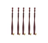 equlup 5 soportes para puntas de bolígrafo de madera, mango de pluma de inmersión de 16,7 cm/6,6 pulgadas, soporte para puntas de madera para caligrafía inglesa con brida de metal