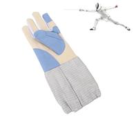 equlup Guante de esgrima Acolchado, Guante de esgrima Lavable Guante de Sable Antideslizante y Transpirable Guantes Acolchados Esgrima de Foil para lámina de Espada y Sable Práctica de Entrenamiento