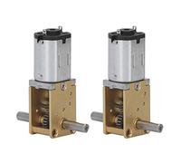 equlup Motor de Engranaje DC 6V, 2 Piezas 190RPM Mini motorreductor de reducción con Caja de Cambios de Metal Completo Eje de 3 mm para Modelo de Robot, Coches RC, Juguete de Bricolaje