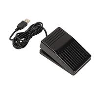 equlup Pedal de Interruptor de pie USB, Interruptor de pie mecánico único con Cable de 2 Metros, Interruptor de pie programable, Teclado de ratón para Videojuegos de computadora