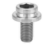 equlup Perno de Tornillo de manivela de Bicicleta, M8x15 mm Pernos de Brazo de manivela hexagonales para Bicicleta de Carretera de montaña Perno de manivela de Bicicleta de Ciclismo (Titanio)