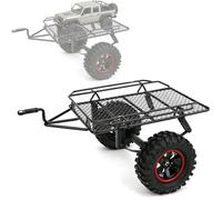 equlup Remolque RC, tolva de Coche, Montaje de Enganche de Remolque de Metal RC, Apto para Traxxas TRXX4/Axial SCX10 RC4WDD D90 CC01 1/10 RC Truck