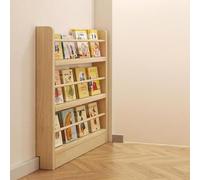 Eqvexd Librerías de Piso Estantes de exhibición Estantería Delgada de Madera Maciza de 10 cm Estante para Libros Organizador Estante de Almacenamiento Estante de Pared para Dormitorio,Sala de Estar
