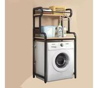 Eqvexd Over The Washing Machine Rack,Washing Machine Top Shelf Multi-Functional Floor Storage Organizer,for Balcony Laundry Room Shelving Unit Easy Assembly(Roller)