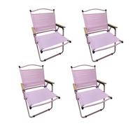 Eqvexd Silla de Camping Plegable portátil Ultraligera con Capacidad de 136 kg(Medium,4 Pieces)