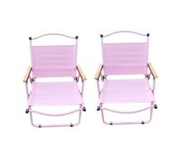Eqvexd Silla de Camping portátil y Plegable con reposabrazos de Madera, Ideal for Picnic, Playa, césped, Barbacoa, Camping, Pesca y Viajes.(62 * 43 * 52cm 2pcs)