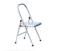 Eqvexd Silla De Yoga Plateada,Silla De Pilates,Silla De Yoga Iyengar,Silla De Yoga Sin Respaldo,Taburetes Plegables Y Portátiles para Yoga,82 Cm × 43 Cm/88 Cm × 48 Cm,Silver white-88cm×48cm