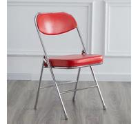 Eqvexd Sillas Acolchadas Plegables Silla Plegable Portátil con Estructura De Metal,Plegable Fácil De Limpiar Apilable for Oficina Hogar