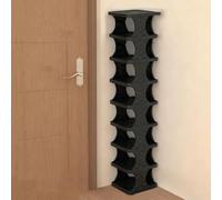 Eqvexd Zapatero Estrecho y Alto 5/9 Niveles Organizador de Zapatos Apilable Que Ahorra Espacio Estante Vertical Portátil for Entrada Fácil Montaje sin Herramientas(Black,9 Tiers)
