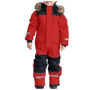 EQWIGKEIT Traje de esquí para niños, traje de invierno cálido, mono de esquí con capucha, traje de nieve, impermeable, resistente al viento, mono de invierno para exteriores, térmico, mono de nieve