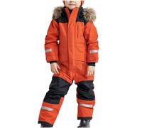 EQWIGKEIT Traje de nieve para niña, unisex, mono de esquí, impermeable, resistente al viento, mono de nieve, mono de invierno, mono funcional con capucha, traje de esquí cálido, traje de invierno de