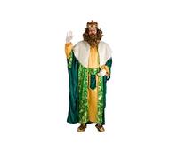 ER Disfraz de Rey Mago. Melchor, Gaspar, Baltasar. Varias tallas. (Gaspar, Adulto. talla única)