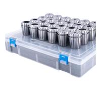 ER herramienta Juego de pinzas ER ER11 ER16 ER20 ER25 ER32 ER40 0.005mm 0.008mm Portaherramientas Portabrocas de sujeción(ER16-(12pcs) A)
