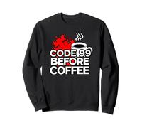 ER Nurse Code 99 Before Coffee Medical Humor Sudadera