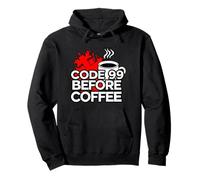 ER Nurse Code 99 Before Coffee Medical Humor Sudadera con Capucha