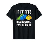 ER Nurse Humor If It Fits In A Nostril Camiseta