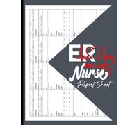 ER Nurse Report Sheet: ICU Nursing Report Sheets Notebook | Emergency Room Documentation Book for Nurses | Hospital Patient Care Notes