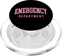 ER Nurses Emergency Department Nurses ER Doctor Retro Pink PopSockets PopGrip para MagSafe