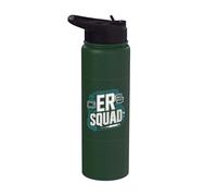 ER Squad Monitors - Jeringa para latidos cardíacos Stainless Steel Insulated Water Bottle