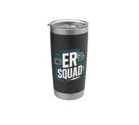 ER Squad Monitors - Jeringa para latidos cardíacos Vaso térmico de acero inoxidable de doble pared