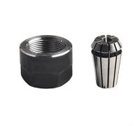ER11 - Boquilla de portabrocas y tuerca de sujeción para piezas de torno de fresado CNC con amplio rango de sujeción y acero de resorte de alta dureza (4 mm)