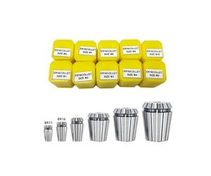 ER11 ER16 ER20 ER25 ER32 9 unids/set Pinza de resorte AA 0.008mm Juego de pinzas for máquina de grabado torno herramienta de fresadora(0.015,ER11(7pcs))