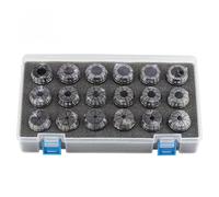 ER11 ER16 ER20 ER25 ER32 ER40 Set A/AA ER Mandril De Manguito Cónico Con Resorte 0.015mm .008mm CNC Soporte Herramienta Fresado Máquina Grabado(ER16-10Pcs (AA) Plastic box)