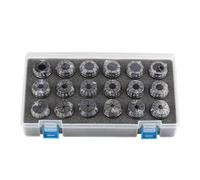 ER11 ER16 ER20 ER25 ER32 ER40 Set A/AA ER mandril de manguito cónico con resorte for herramienta de fresado máquina de grabado con mango 0.015/0.008/0.005(Plastic box,ER32-18Pcs (AAA))