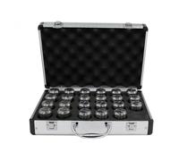 ER11 ER16 ER20 ER25 ER32 ER40 Set AA/UP ER Spring Collet Chuck 0.008mm 0.005mm para CNC Fresadora Soporte de Herramienta Máquina de Grabado (Caja de aluminio, ER25-15Pcs (A))