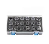 ER11 ER16 ER20 ER25 ER32 ER40 Set ER Mandril De Manguito Cónico Con Resorte 0.015 .008mm A AA Para Soporte Herramienta Fresado CNC Torno Máquina Grabado(0.008mm (AA) ER32 (18pcs))