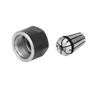 ER11 Mandril de sujeción con tuerca de sujeción de acero para muelles para fresadora CNC, grabado, taladro, roscado, alta dureza y precisión, 1 unidad (3,175 mm)