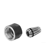 ER11 - Pinzas de portabrocas con tuercas de sujeción para máquinas de fresado y grabado CNC, piezas de torno de mandril de fresado de 3,175 mm a 6 mm, juego de sujeción de acero de resorte (6 mm)