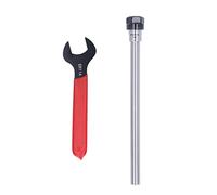 ER11 Straight Shank Extension Rods, High Precision Straight Shank Tool Holder ER11 Collet Chuck Extension Rods with Wrench, Ideal for CNC Milling Applications (C10-ER11A-100L, (KJAOYUXf5-12)