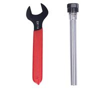 ER11 Straight Shank Extension Rods, High Precision Straight Shank Tool Holder ER11 Collet Chuck Extension Rods with Wrench, Ideal for CNC Milling Applications (C10-ER11A-100L, (KJAOYUXf5-11)